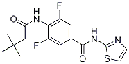 4-(3,3-Dimethylbutyrylamino)-3,5-difluoro-n-(thiazol-2-yl)benzamide Structure,851202-49-8Structure