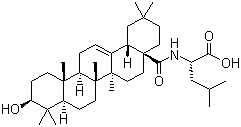 N-[(3beta)-3-Hydroxy-28-oxoolean-12-en-28-yl]-L-leucine Structure,851475-43-9Structure