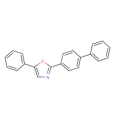 2-(4-Biphenyl)-5-phenyloxazole Structure,852-37-9Structure