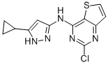 2-Chloro-n-(5-cyclopropyl-1h-pyrazol-3-yl)-thieno[3,2-d]pyrimidin-4-amine Structure,852443-70-0Structure