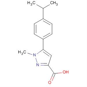 5-(4-Isopropylphenyl)-1-methyl-1h-pyrazole-3-carboxylic acid Structure,852815-03-3Structure