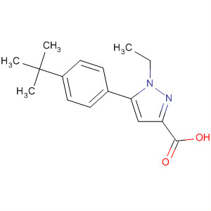 5-(4-Tert-butylphenyl)-1-ethyl-1h-pyrazole-3-carboxylic acid Structure,852815-13-5Structure