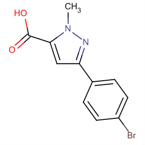 3-(4-Bromophenyl)-1-methyl-1h-pyrazole-5-carboxylic acid Structure,852815-40-8Structure