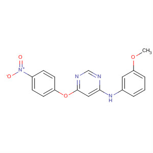 (3-Methoxy-phenyl)-[6-(4-nitro-phenoxy)-pyrimidin-4-yl]-amine Structure,853298-72-3Structure