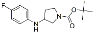 3-(4-Fluoro-phenylamino)-pyrrolidine-1-carboxylic acid tert-butyl ester Structure,853577-87-4Structure