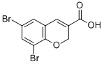 6,8-Dibromo-2H-chromene-3-carboxylic acid Structure,855286-71-4Structure