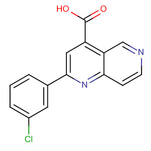 2-(3-Chloro-phenyl)-[1,6]naphthyridine-4-carboxylic acid Structure,855521-78-7Structure