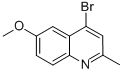 4-Bromo-6-methoxy-2-methylquinoline Structure,856095-00-6Structure