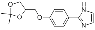 2-[4-[(2,2-Dimethyl-1,3-dioxolan-4-yl)methoxy]phenyl]-1h-imidazole Structure,85613-27-0Structure