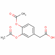 3,4-Diacetoxyphenylacetic acid Structure,85621-43-8Structure