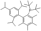 2-Di-tert-butylphosphino-3,4,5,6-tetramethyl-2′,4′,6′-triisopropyl-1,1′-biphenyl Structure,857356-94-6Structure