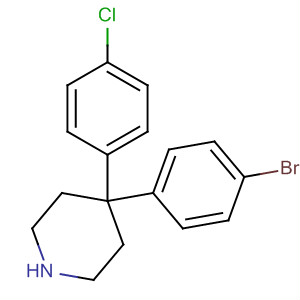 4-(4-Bromophenyl)-4-(4-chlorophenyl)piperidine Structure,857531-01-2Structure