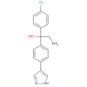 2-Amino-1-(4-chloro-phenyl)-1-[4-(1h-pyrazol-4-yl)-phenyl]-ethanol Structure,857532-13-9Structure