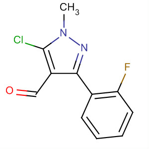 5-Chloro-3-(2-fluorophenyl)-1-methyl-1h-pyrazole-4-carboxaldehyde Structure,857640-25-6Structure