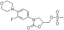 (3-(3-Fluoro-4-morpholinophenyl)-2-oxooxazolidin-5-yl)methylmethanesulfonate Structure,858344-36-2Structure