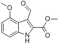 Methyl 3-formyl-4-methoxy-1h-indole-2-carboxylate Structure,858747-09-8Structure