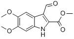 3-Formyl-5,6-dimethoxy-1h-indole-2-carboxylic acid methyl ester Structure,858749-33-4Structure