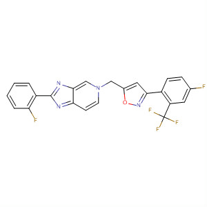 2-(2-Fluorophenyl)-5-[[3-[4-fluoro-2-(trifluoromethyl)phenyl]-5-isoxazolyl]methyl]-5h-imidazo[4,5-c]pyridine Structure,858935-21-4Structure