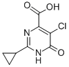 5-Chloro-2-cyclopropyl-6-oxo-1,6-dihydro-pyrimidine-4-carboxylic acid Structure,858956-26-0Structure