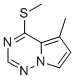 5-Methyl-4-(methylthio)pyrrolo[1,2-f][1,2,4]triazine Structure,859205-88-2Structure