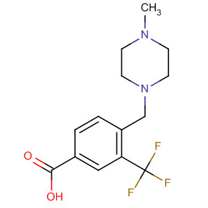 Benzoic acid, 4-[(4-methyl-1-piperazinyl)methyl]-3-(trifluoromethyl)- Structure,859282-11-4Structure