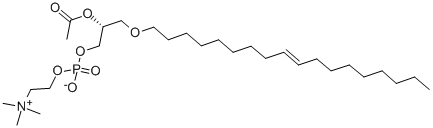 1-O-(cis-9-Octadecenyl)-2-acetyl-sn-glycero-3-phosphocholine Structure,85966-90-1Structure