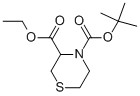 N-boc-thiomorpholine-3-carboxylicacidethylester Structure,859833-24-2Structure