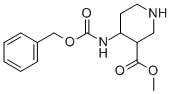 4-Benzyloxycarbonylamino-piperidine-3-carboxylic acid methyl ester Structure,859855-40-6Structure