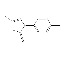 2,4-Dihydro-5-methyl-2-(4-methylphenyl)-3H-pyrazol-3-one Structure,86-92-0Structure