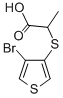 2-((4-Bromo-3-thienyl)thio)propanoicacid Structure,86004-64-0Structure