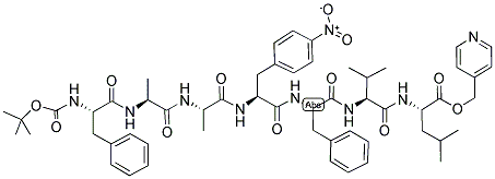 Boc-phe-ala-ala-4-nitro-phe-phe-val-leu-pyridin-4-ylmethyl ester Structure,86063-97-0Structure