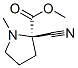 Proline, 2-cyano-1-methyl-, methyl ester (9ci) Structure,86138-64-9Structure