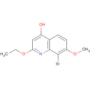 2-Ethoxy-8-bromo-7-methoxy-4-hydroxyquinoline Structure,861397-48-0Structure