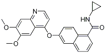 N-cyclopropyl-6-[(6,7-dimethoxy-4-quinolinyl)oxy]-1-naphthalenecarboxamide Structure,861874-34-2Structure