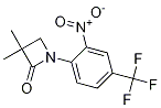 3,3-Dimethyl-1-(2-nitro-4-(trifluoromethyl)phenyl)azetidin-2-one Structure,861881-16-5Structure