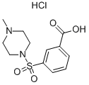 3-[(4-Methyl-1-piperazinyl)sulfonyl]Benzoic acid hydrochloride Structure,862088-87-7Structure