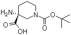 (R)-3-amino-1-(tert-butoxycarbonyl)piperidine-3-carboxylic acid Structure,862372-86-9Structure