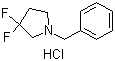 1-Benzyl-3,3-difluoropyrrolidine hydrochloride Structure,862416-37-3Structure