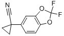 1-(2,2-Difluorobenzodioxol-5-yl)cyclopropanecarbonitrile Structure,862574-87-6Structure