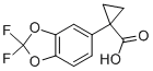 1-(2,2-Difluoro-benzo[1,3]dioxol-5-yl)-cyclopropanecarboxylic acid Structure,862574-88-7Structure