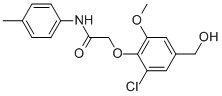 2-[2-Chloro-4-(hydroxymethyl)-6-methoxyphenoxy]-n-(4-methylphenyl)-acetamide Structure,862703-69-3Structure