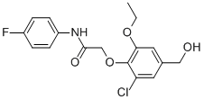 2-[2-Chloro-6-ethoxy-4-(hydroxymethyl)phenoxy]-n-(4-fluorophenyl)-acetamide Structure,863182-37-0Structure