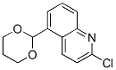 Quinoline, 2-chloro-5-(1,3-dioxan-2-yl)- (9ci) Structure,863549-10-4Structure