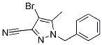 1-Benzyl-4-bromo-5-methyl-1h-pyrazole-3-carbonitrile Structure,863752-24-3Structure