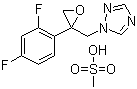 2-[[(2,4-Difluorophenyl)-2-oxiranyl]methyl]-1h-1,2,4-triazole methanesulfonate Structure,86386-77-8Structure