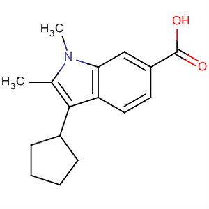 3-Cyclopentyl-1,2-dimethyl-6-indolecarboxylic acid Structure,863885-95-4Structure