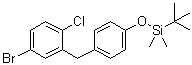 (4-(5-Bromo-2-chlorobenzyl)phenoxy)(tert-butyl)dimethylsilane Structure,864070-19-9Structure