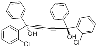 (-)-1,6-Bis(2-chlorophenyl)-1,6-diphenyl-2,4-hexadiyne-1,6-diol Structure,86436-20-6Structure