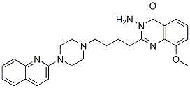 4(3H)-quinazolinone,3-amino-8-methoxy-2-[4-[4-(2-quinolinyl)-1-piperazinyl]butyl]- Structure,864386-34-5Structure