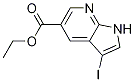 1H-pyrrolo[2,3-b]pyridine-5-carboxylic acid, 3-iodo-, ethyl ester Structure,864681-19-6Structure